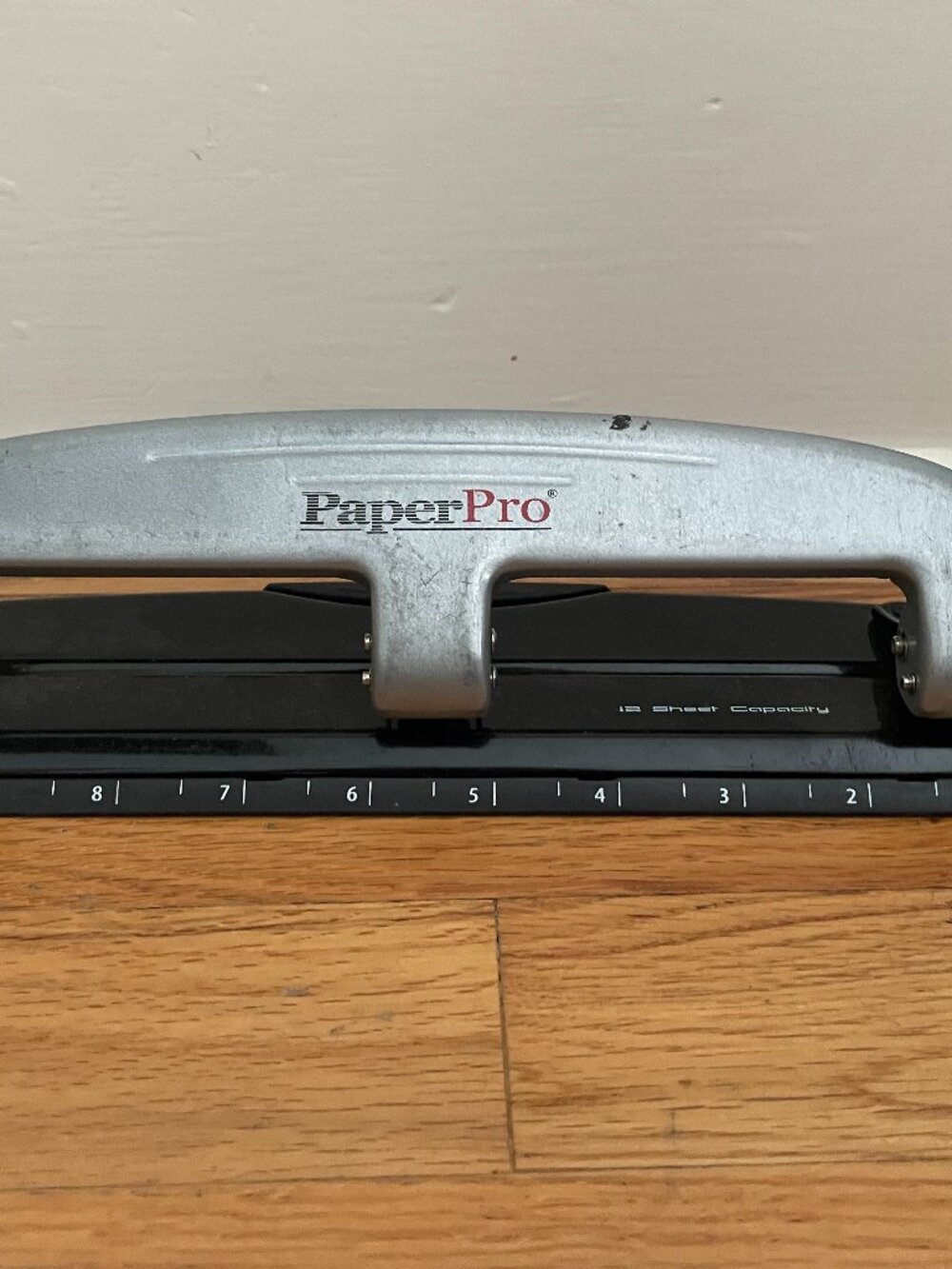 3-Hole Punch PaperPro EZ Squeeze Adjustable Ruler